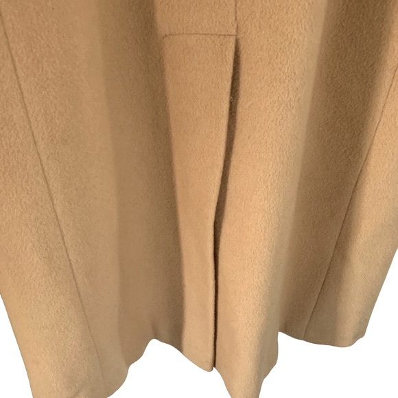 Marvin Richards Maxi Double Breasted Camel Hair Silk Lined Trench Coat. Size: 10 - Picture 8 of 12